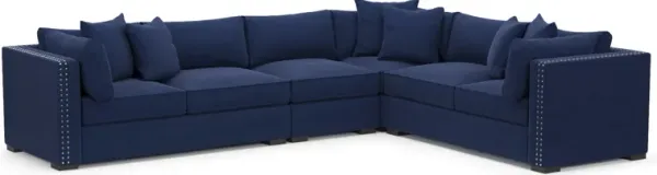 Abington Foam Comfort 4-Piece Sectional - Abington Indigo
