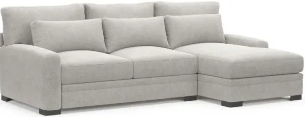 Boston Foam Comfort Sectional - Burmese Granite