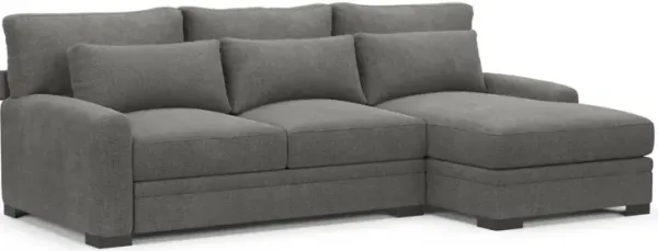 Boston Foam Comfort Sectional - Living Large Charcoal