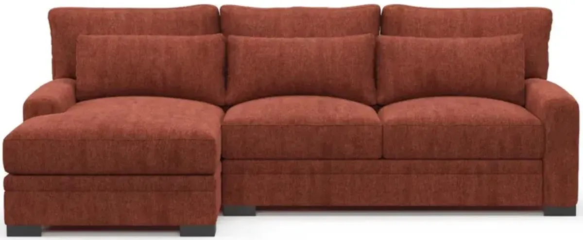 Boston Foam Comfort Sectional - Contessa Paprika