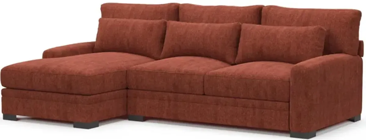 Boston Foam Comfort Sectional - Contessa Paprika