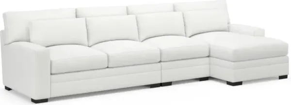 Boston Foam Comfort Sectional - Contessa Vanilla