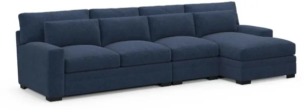 Boston Foam Comfort Sectional - Oslo Navy