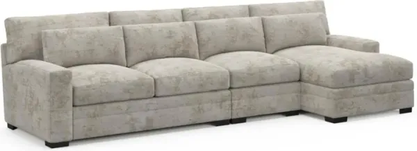 Boston Foam Comfort Sectional - Hearth Cement
