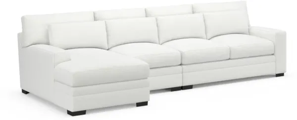 Boston Foam Comfort Sectional - Contessa Vanilla