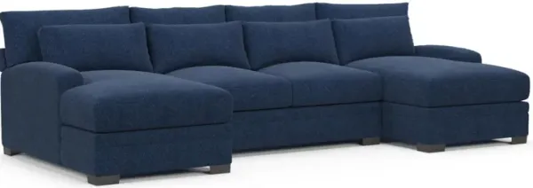 Boston Foam Comfort Sectional - Oslo Navy