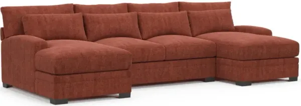Boston Foam Comfort Sectional - Contessa Paprika