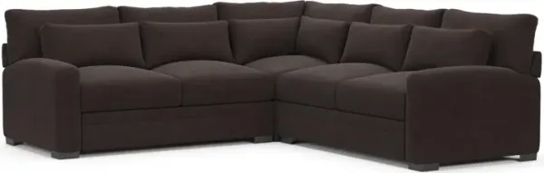 Boston Foam Comfort Sectional - Merrimac Dark Brown