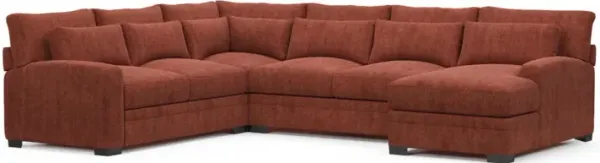 Boston Foam Comfort Sectional - Contessa Paprika