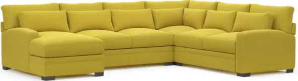 Boston Foam Comfort Sectional - Bloke Goldenrod