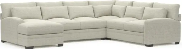 Boston Foam Comfort Sectional - Merino Chalk