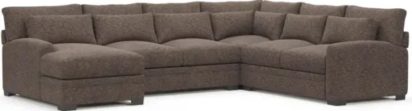 Boston Foam Comfort Sectional - M Walnut