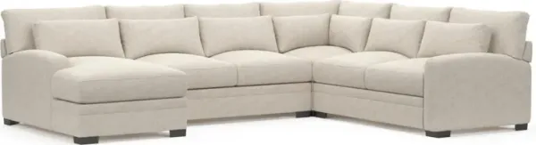Boston Foam Comfort Sectional - M Ivory