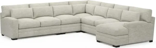 Boston Foam Comfort Sectional - M Ivory