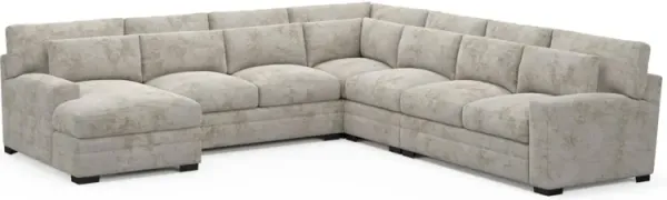Boston Foam Comfort Sectional - Hearth Cement