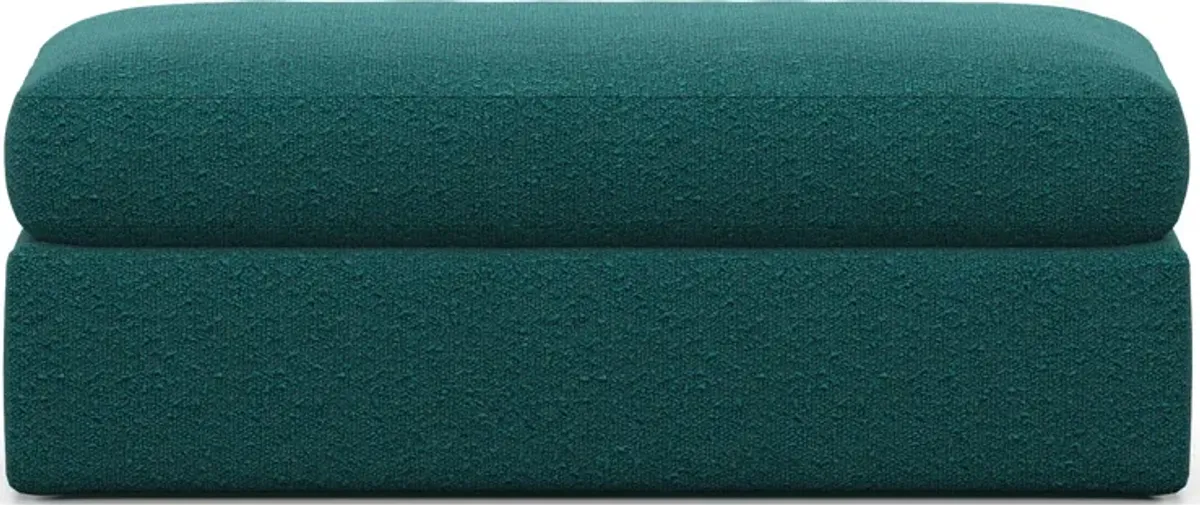 Haven Foam Comfort Ottoman - Bloke Peacock