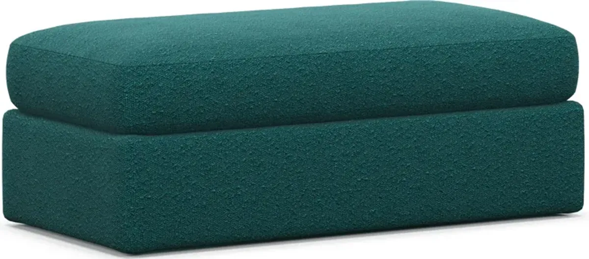 Haven Foam Comfort Ottoman - Bloke Peacock