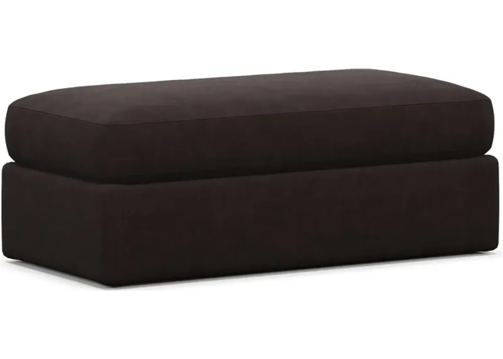 Haven Foam Comfort Ottoman - Merrimac Dark Brown