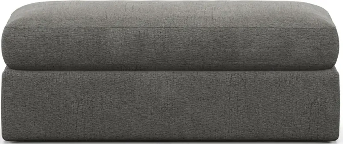 Haven Foam Comfort Ottoman - Living Large Charcoal