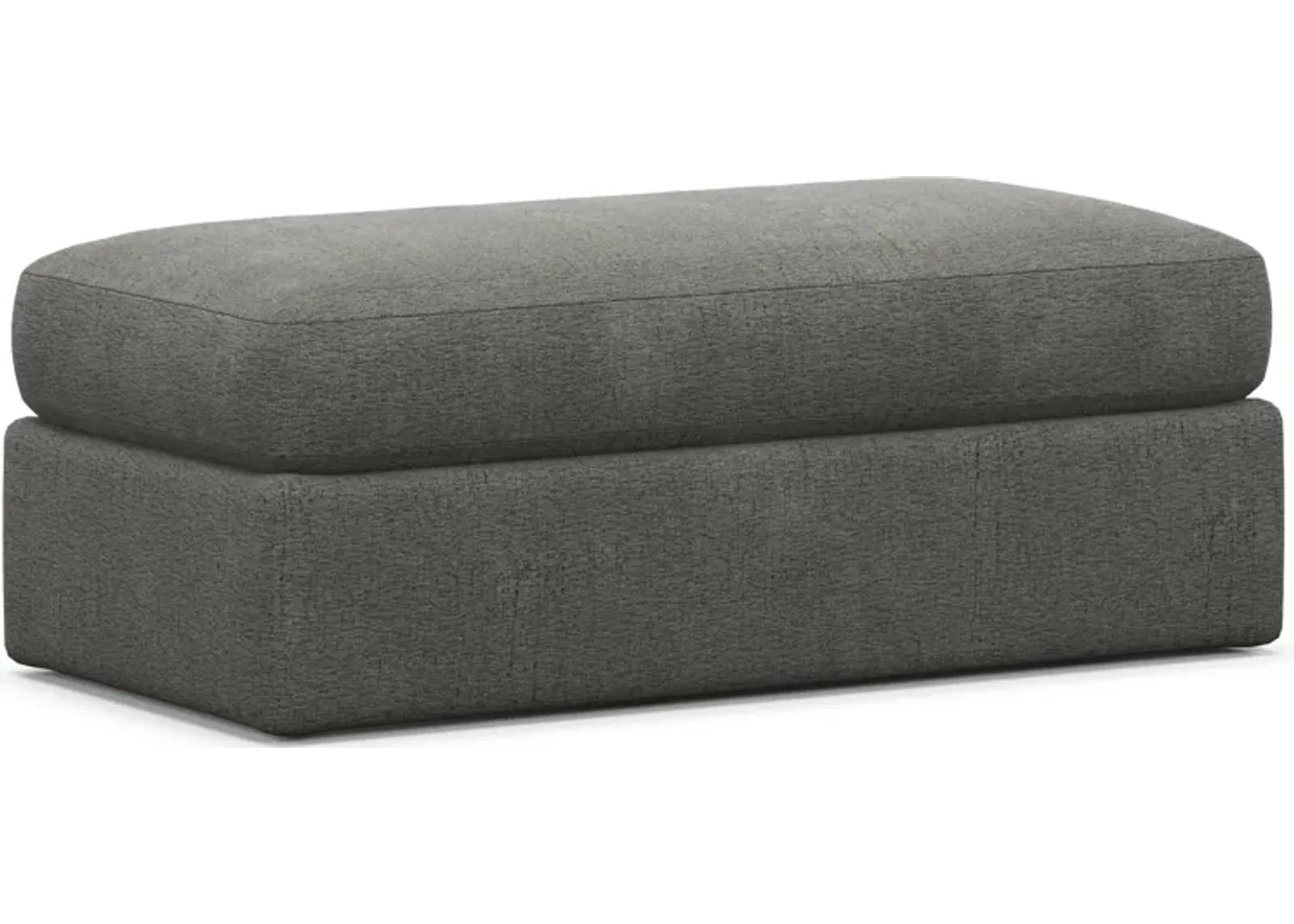 Haven Foam Comfort Ottoman - Living Large Charcoal