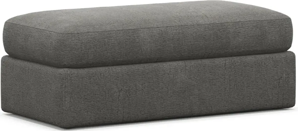 Haven Foam Comfort Ottoman - Living Large Charcoal