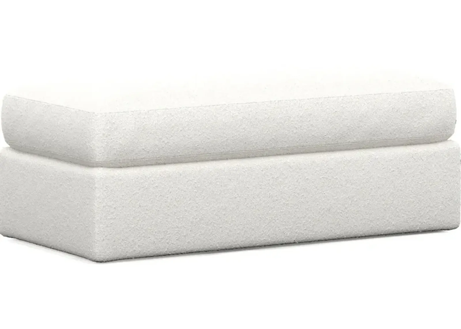 Haven Foam Comfort Ottoman - Bloke Snow