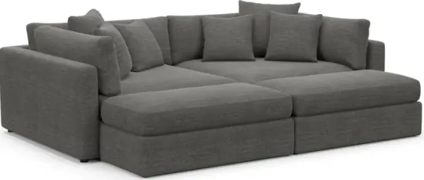 Sasha Foam Comfort Sectional - Curious Charcoal