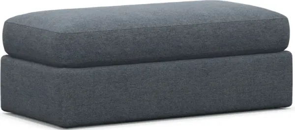 Haven Foam Comfort Eco Performance Fabric Ottoman - Bridger Navy