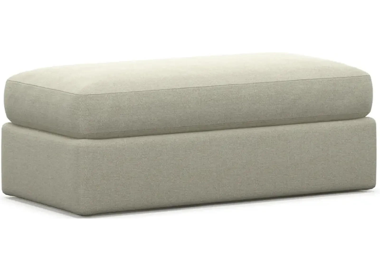 Haven Foam Comfort Eco Performance Fabric Ottoman - Liv Dove