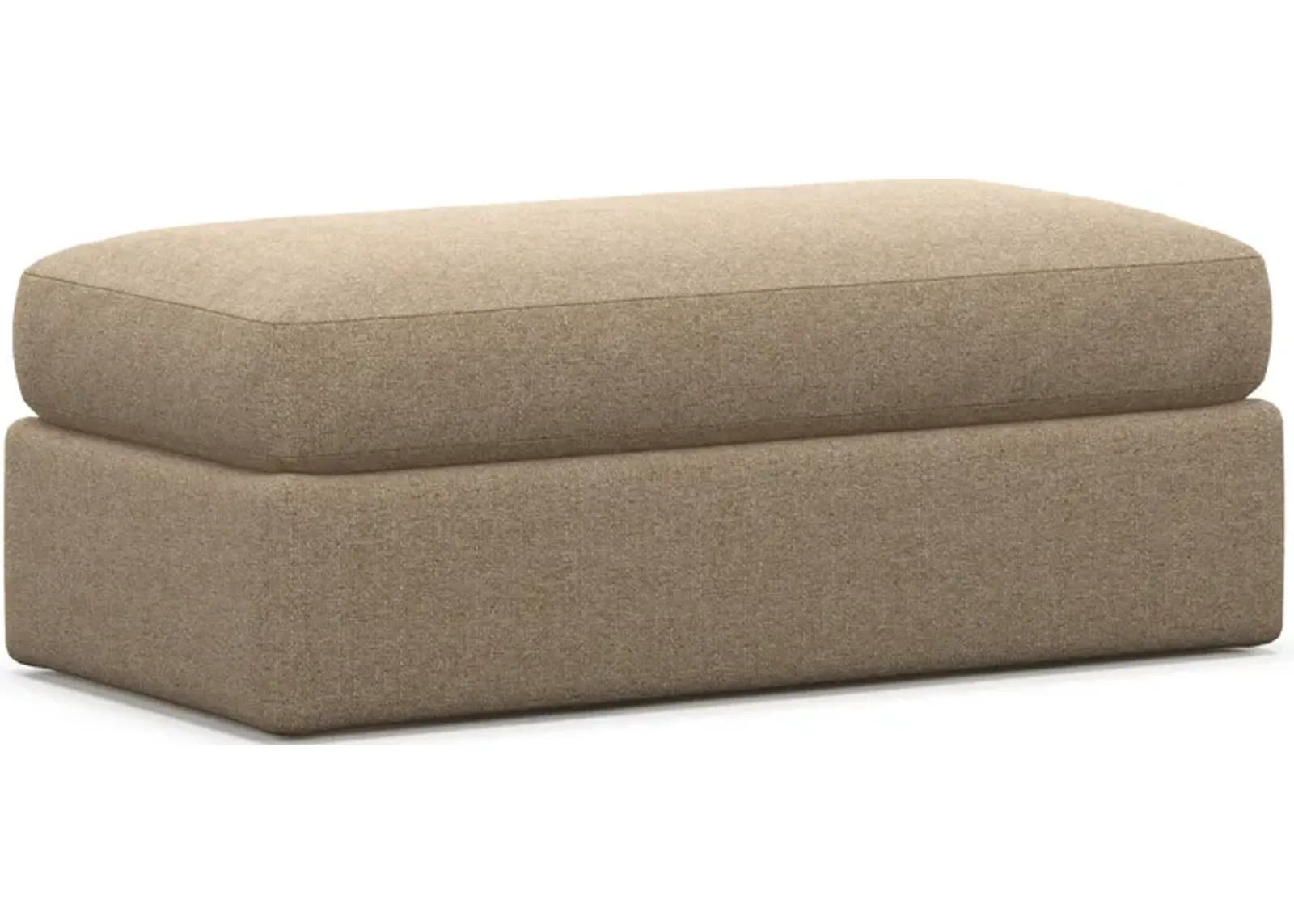 Haven Foam Comfort Eco Performance Fabric Ottoman - Liv Wicker