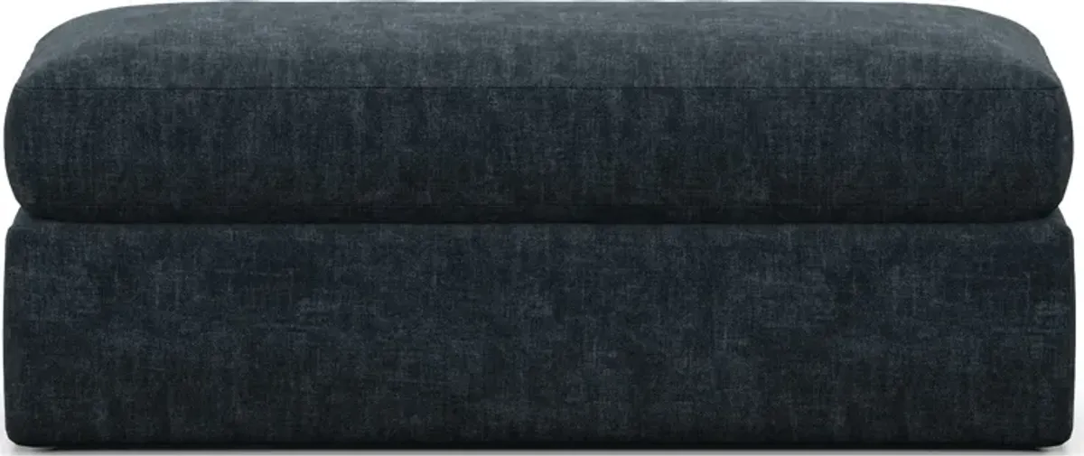 Haven Foam Comfort Eco Performance Fabric Ottoman - Argo Navy