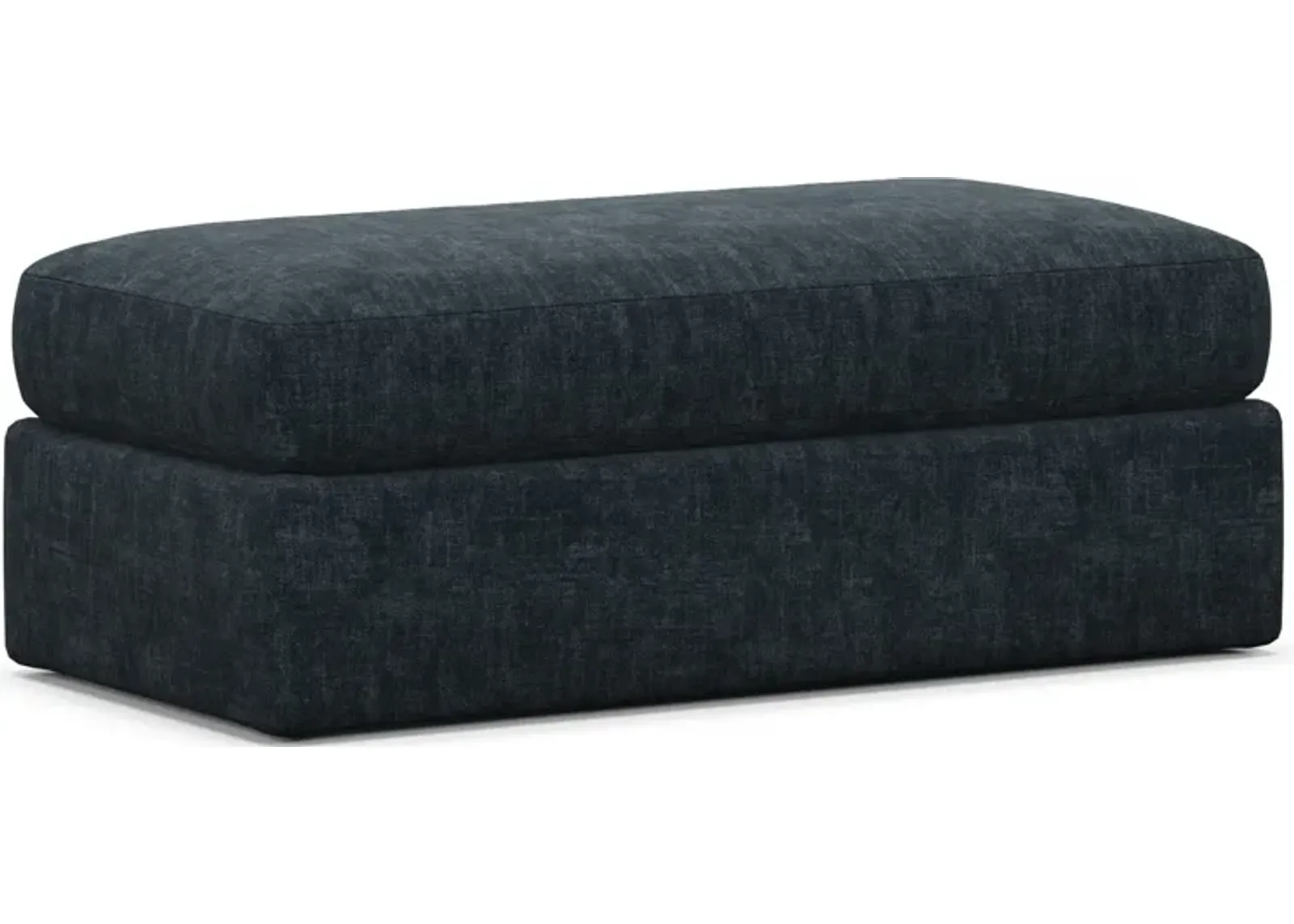 Haven Foam Comfort Eco Performance Fabric Ottoman - Argo Navy