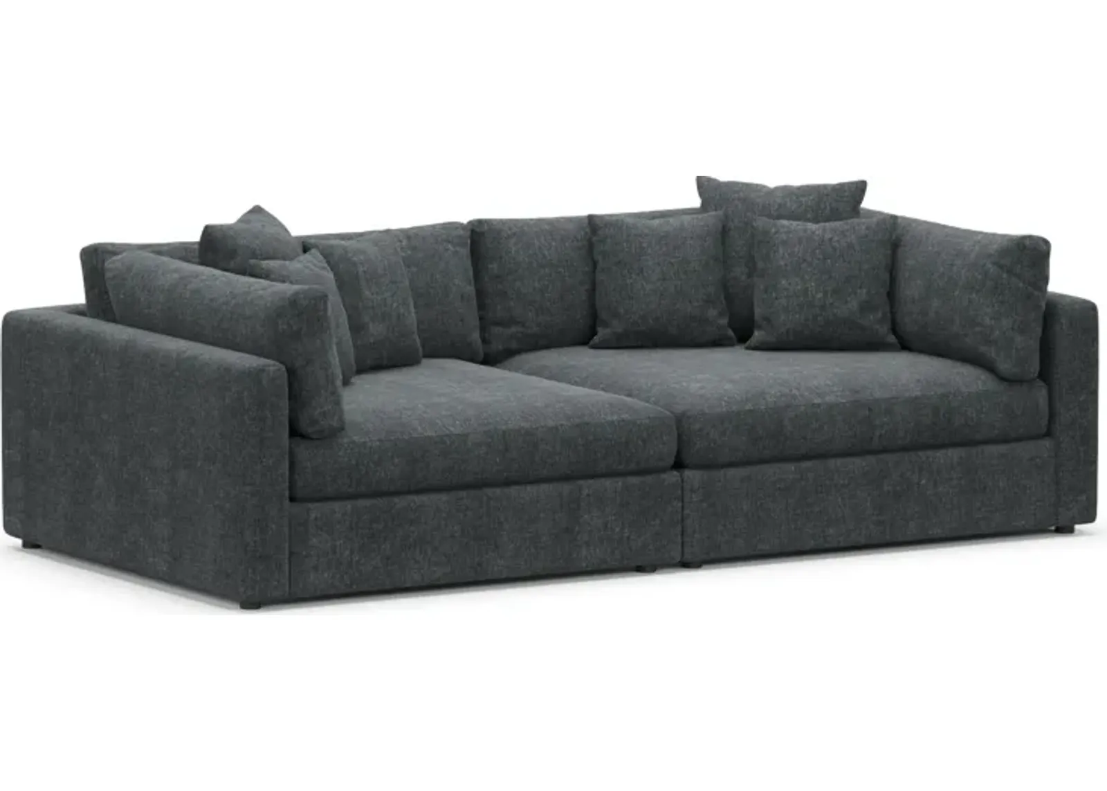 Haven Foam Comfort 2-Piece Sofa - Contessa Shadow