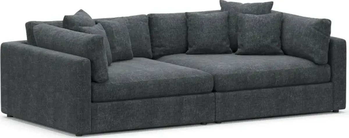 Haven Foam Comfort 2-Piece Sofa - Contessa Shadow