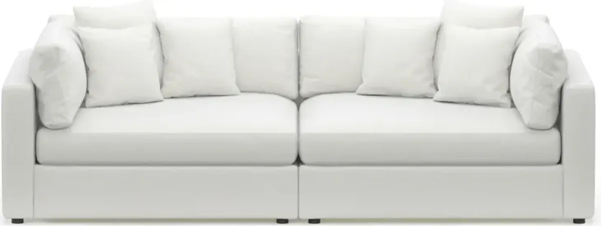 Haven Foam Comfort 2-Piece Media Sofa - Contessa Vanilla