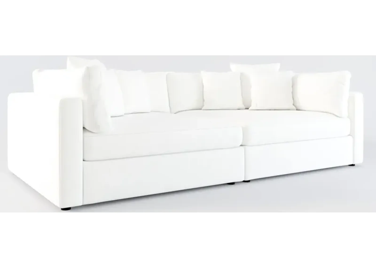 Haven Foam Comfort 2-Piece Media Sofa - Contessa Vanilla