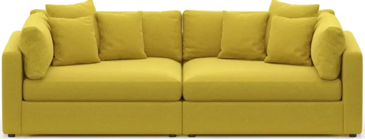 Haven Foam Comfort 2-Piece Media Sofa - Bloke Goldenrod