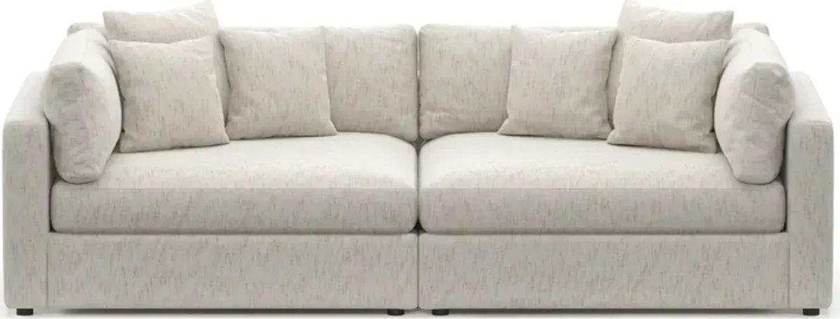 Haven Foam Comfort 2-Piece Media Sofa - P.T. Cream