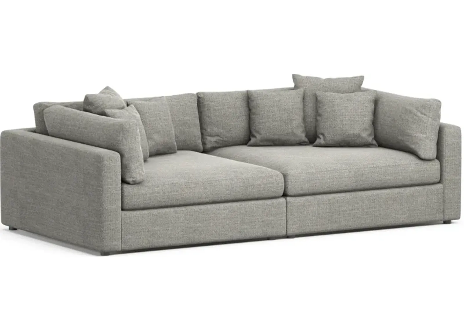 Haven 2-Piece Media Sofa - Pandora Pepper