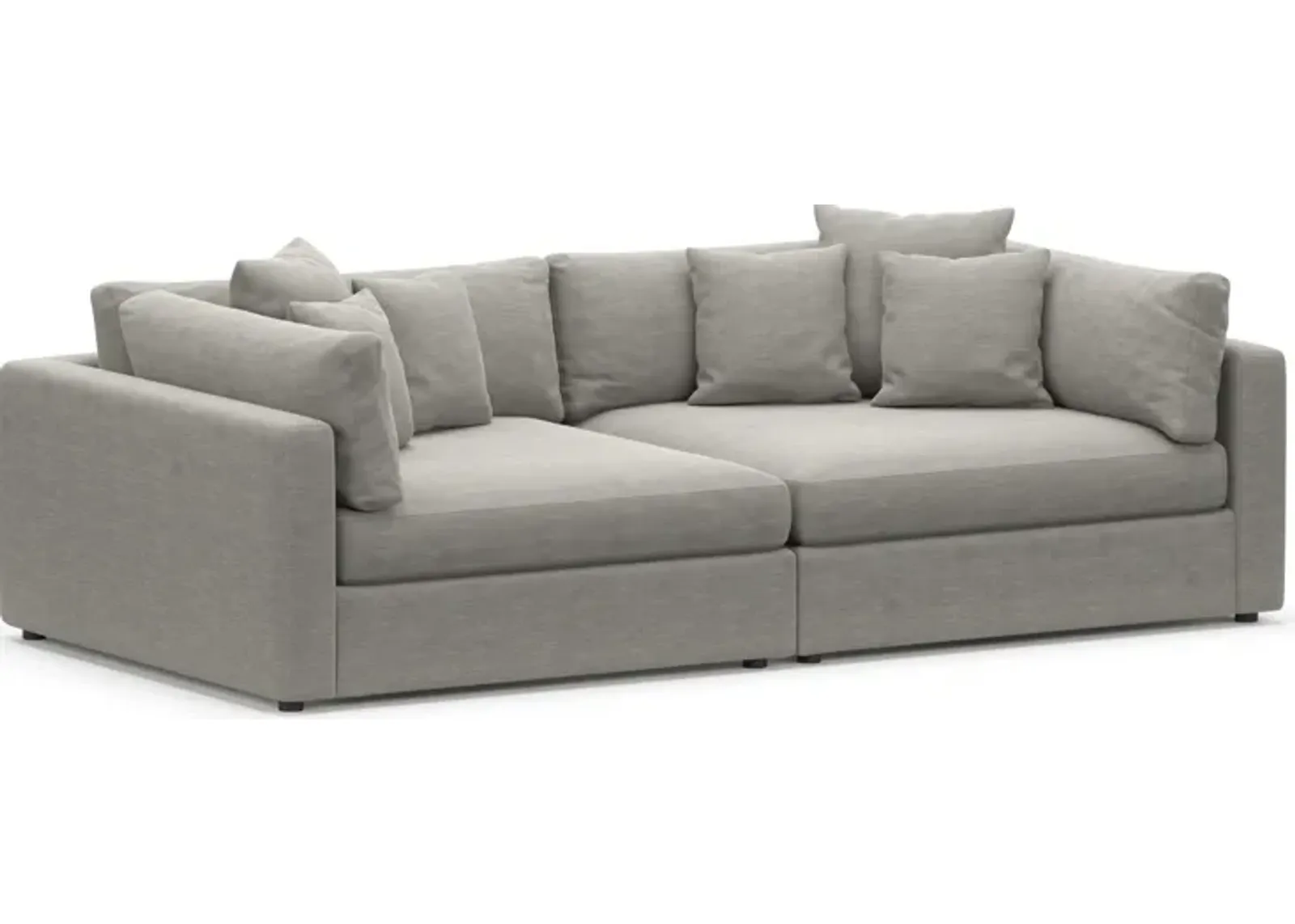 Haven Foam Comfort 2-Piece Sofa - Abington Fog