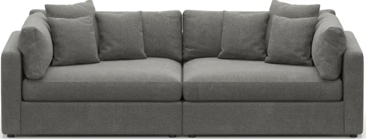 Haven Foam Comfort 2-Piece Sofa - Living Large Charcoal