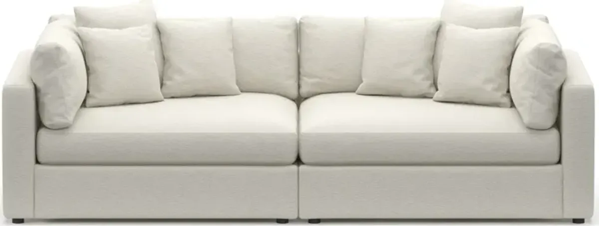 Haven Foam Comfort 2-Piece Sofa - Living Large White