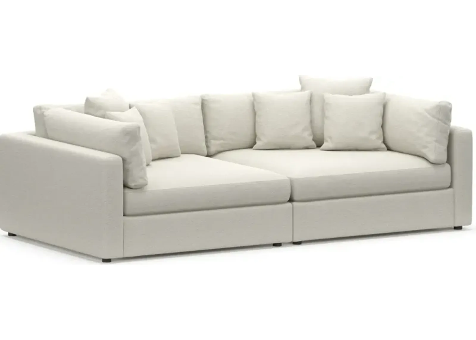 Haven Foam Comfort 2-Piece Sofa - Living Large White