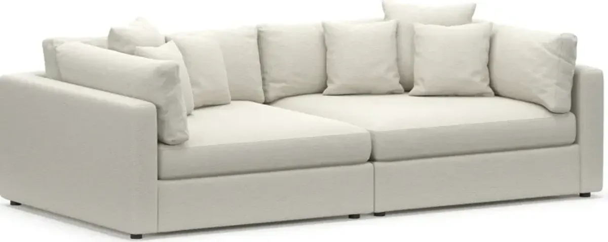 Haven Foam Comfort 2-Piece Sofa - Living Large White