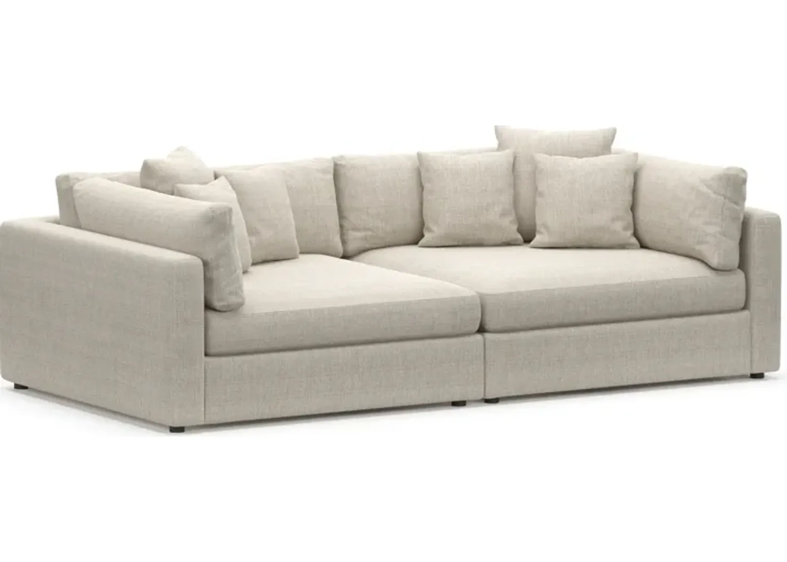 Haven Foam Comfort 2-Piece Sofa - Mason Porcelain