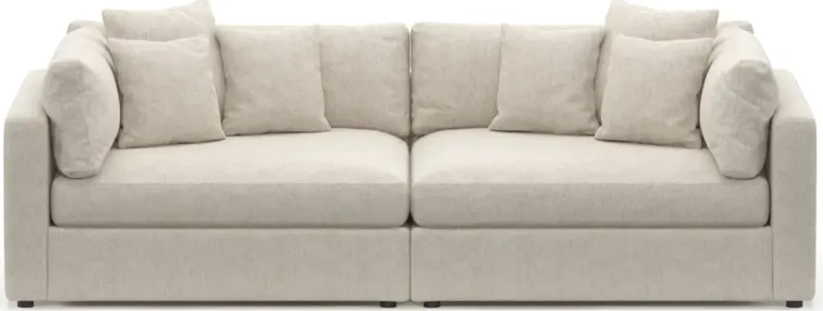 Haven Foam Comfort 2-Piece Media Sofa - M Ivory