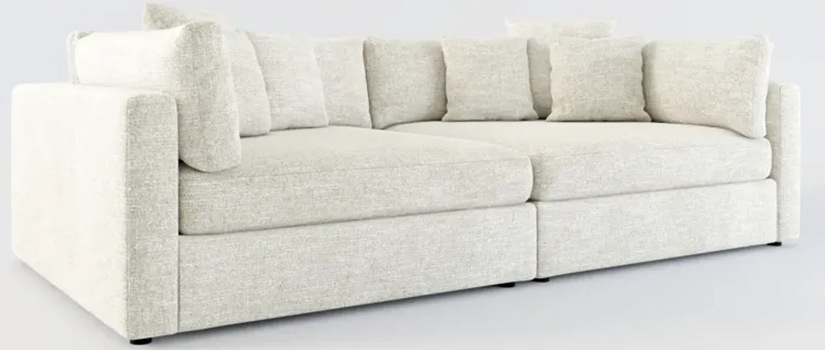 Haven Foam Comfort 2-Piece Media Sofa - M Ivory