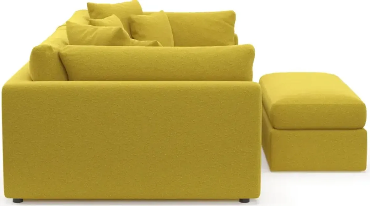 Haven Foam Comfort 2-Piece Media Sofa and Ottoman - Bloke Goldenrod