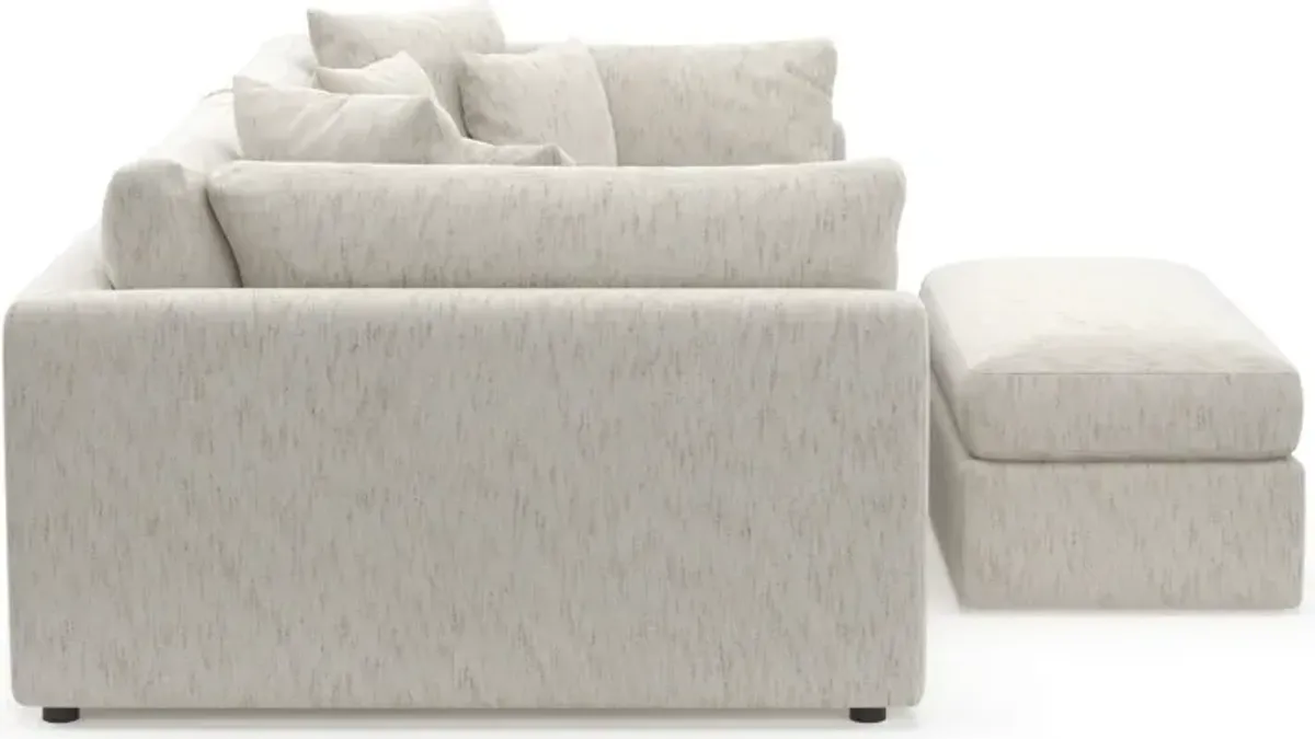 Haven Foam Comfort 2-Piece Media Sofa and Ottoman - P.T. Cream