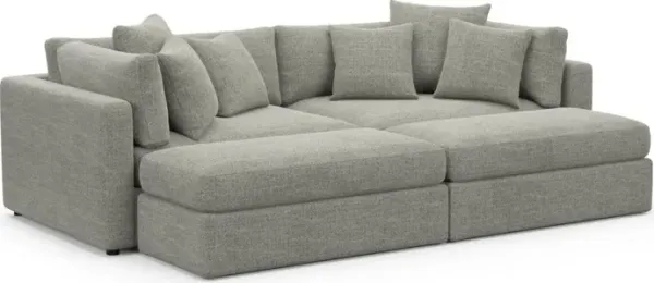 Sasha Foam Comfort Sectional - Pandora Pepper